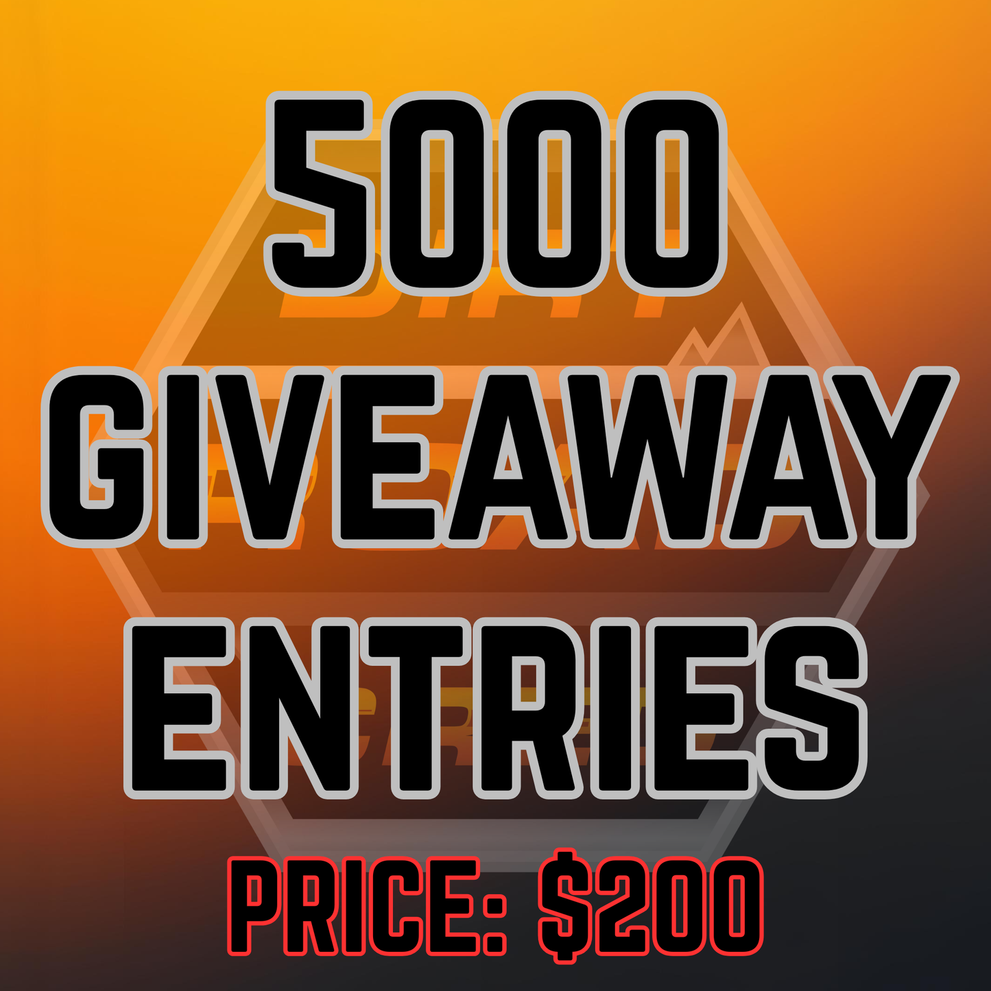 5000 Giveaway Entries