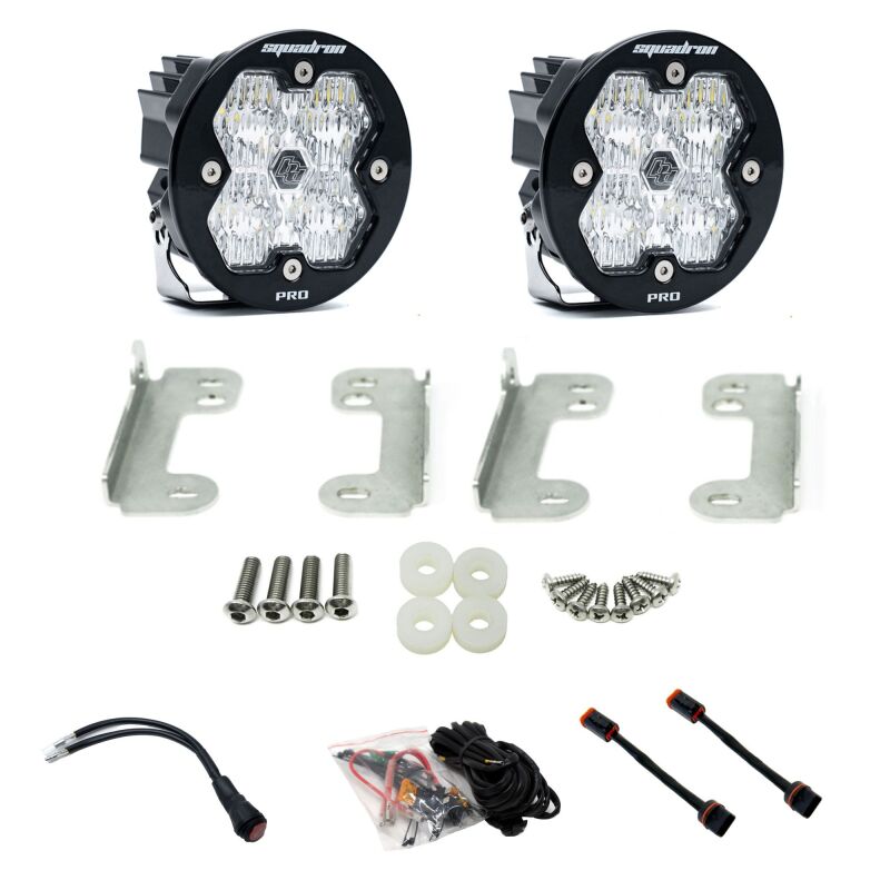 Baja Designs 440050 Squadron-R Pro 2.0 Fog Pocket Kit for Jeep Wrangler and Gladiator