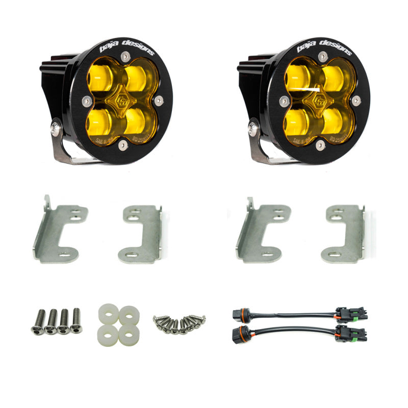 Baja Designs 447721 Wrangler JL Rubicon Sport Fog Light Pocket Kit - Amber