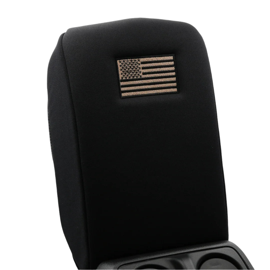 Distinction Applied Embroidered Center Console Armrest Cover "American Flag"