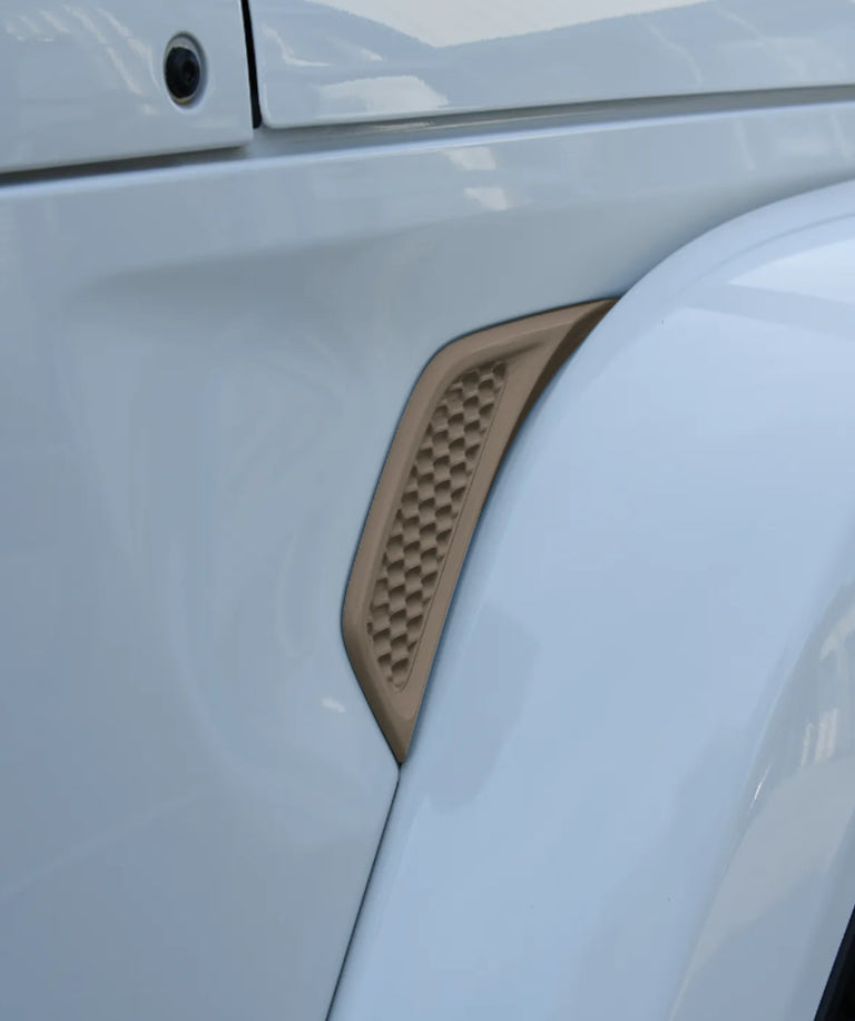 Distinction Applied Jeep Wrangler JL and Jeep Gladiator JT Fender Vents SINGLE COLOR