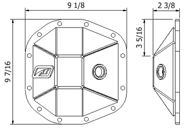Diff Cover Rear Sport M200 for Jeep JL & JLU