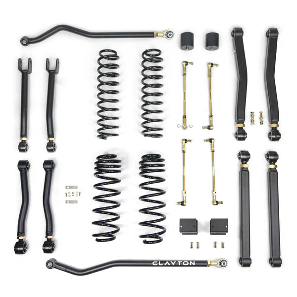 Clayton Off-Road Overland Plus Short Arm Suspension System for JL Wrangler