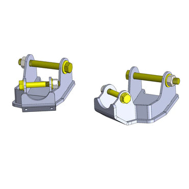 Jeep Wrangler Rear Bolt On Shock Bracket Control Arm Skids (2018+, JL)