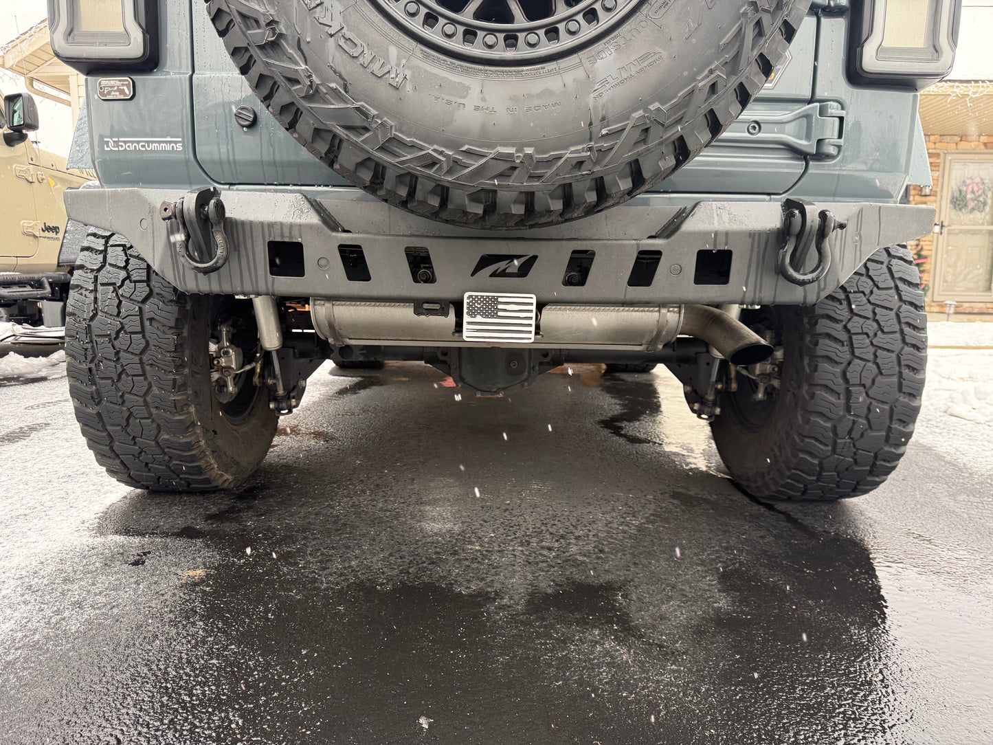 American Flag Cast Aluminum Hitch Cover - MADE IN THE USA