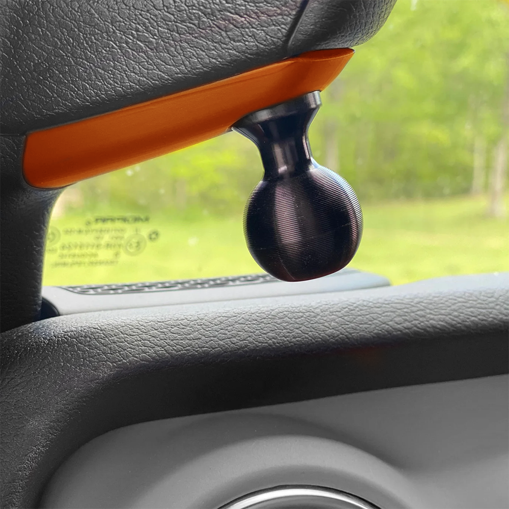 A-Pillar Ball Mount Solution for 2018 - 2023 Jeep Wrangler JL + 2020-2023 Jeep Gladiator