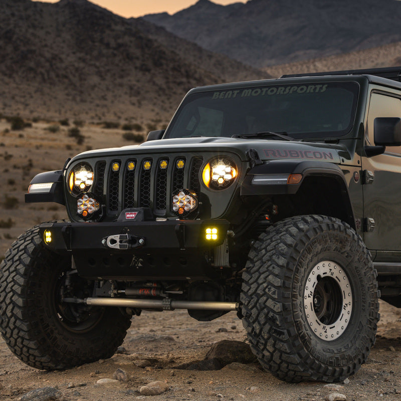 Baja Designs 448309 DOT LP6 LED Headlight Kit for Jeep Wrangler JL and Gladiator JT – Clear/White