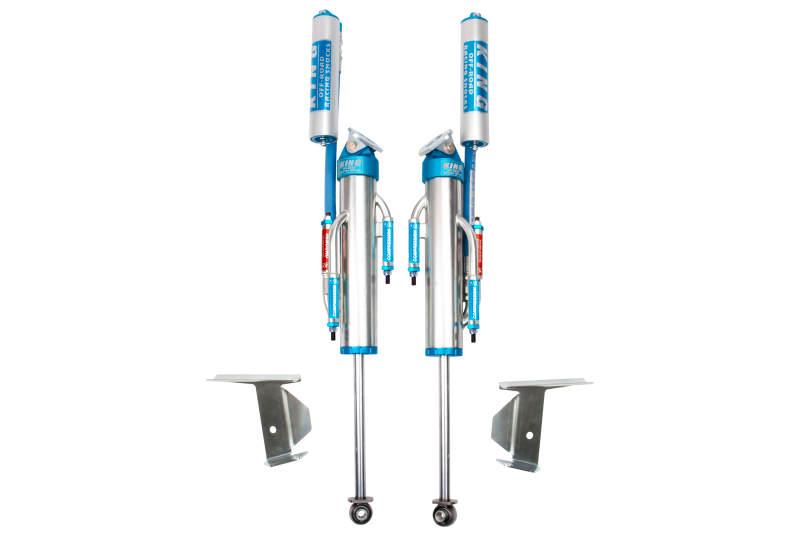 King Shocks 25001-342 Rear 2.5-Inch Hose Remote Bypass Shocks for Jeep Wrangler JK, 0-2-Inch Lift, Pair