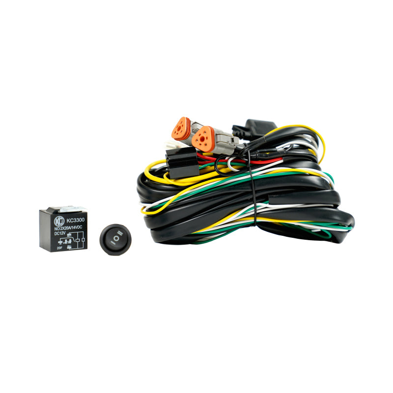 KC HiLiTES 6311 FLEX ERA Wiring Harness with 40-Amp Relay and 3-Position LED Rocker Switch