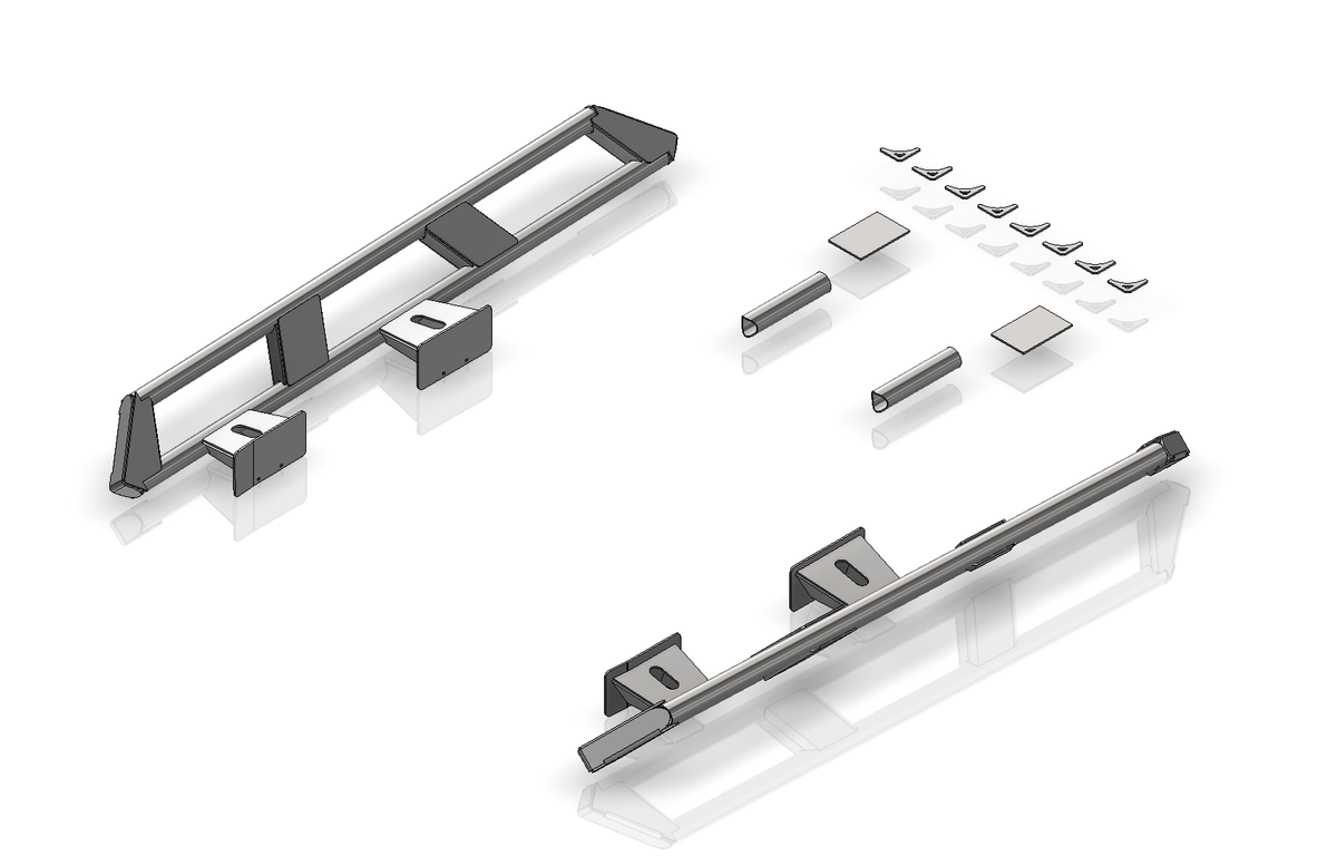 Frame Mounted Rocker Guard Long Arm Suspension for JKU/JLU