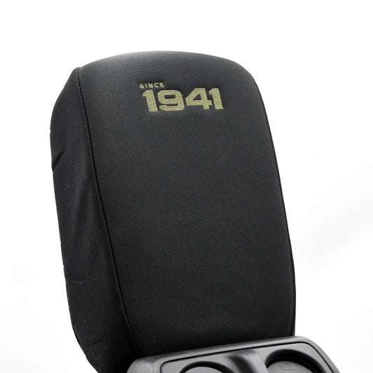 Distinction Applied Embroidered Armrest Center Console Cover "Since 1941"