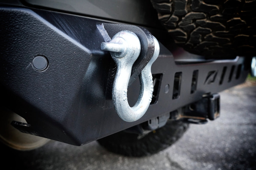 Crusher Rear Bumper w/ Light Mounts w/Spare Tire Cutout for Jeep JL