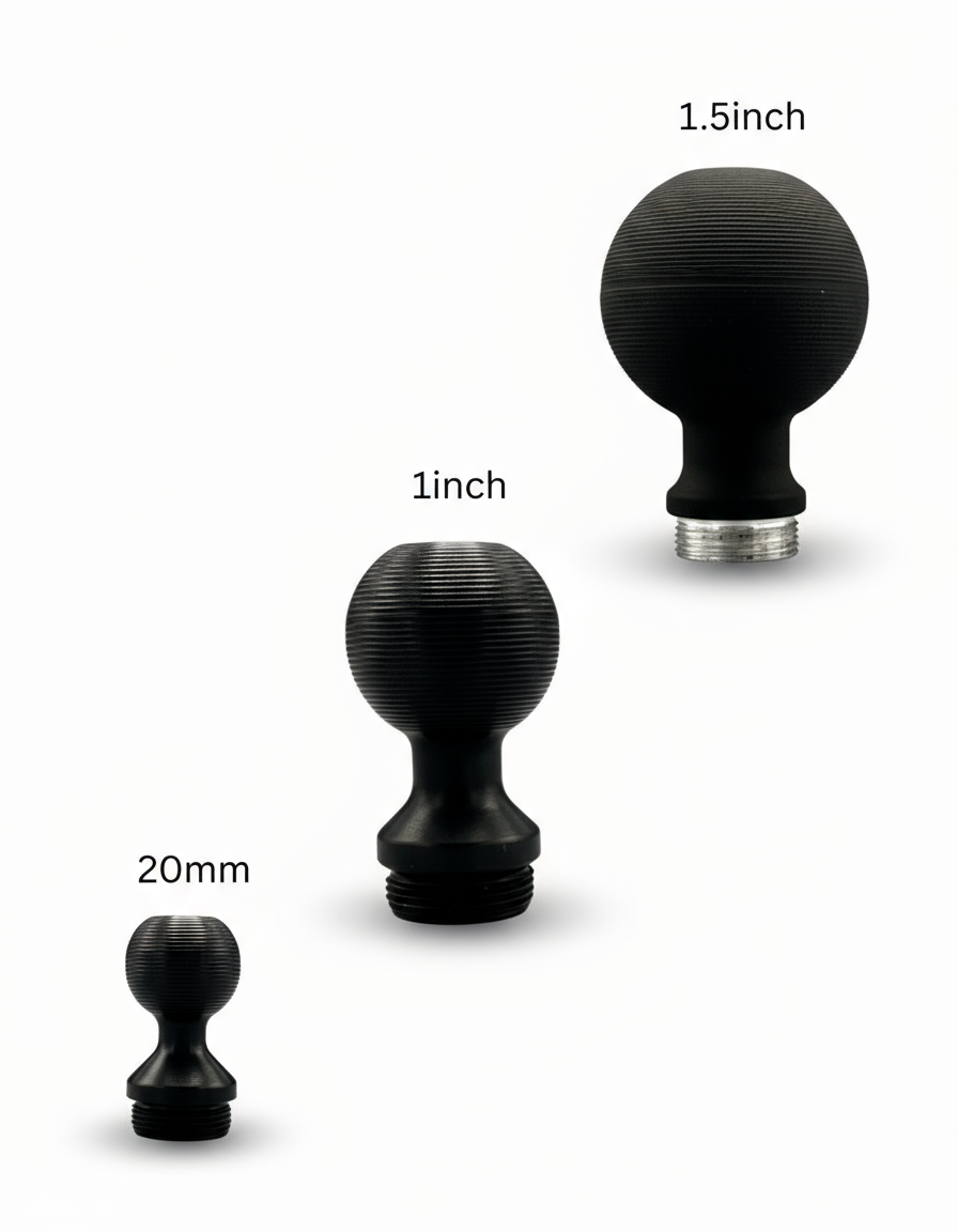 A-Pillar Ball Mount Solution for 2018 - 2023 Jeep Wrangler JL + 2020-2023 Jeep Gladiator