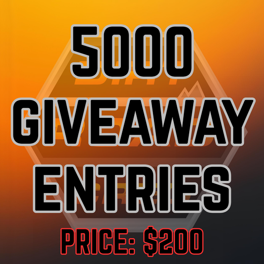 5000 Giveaway Entries