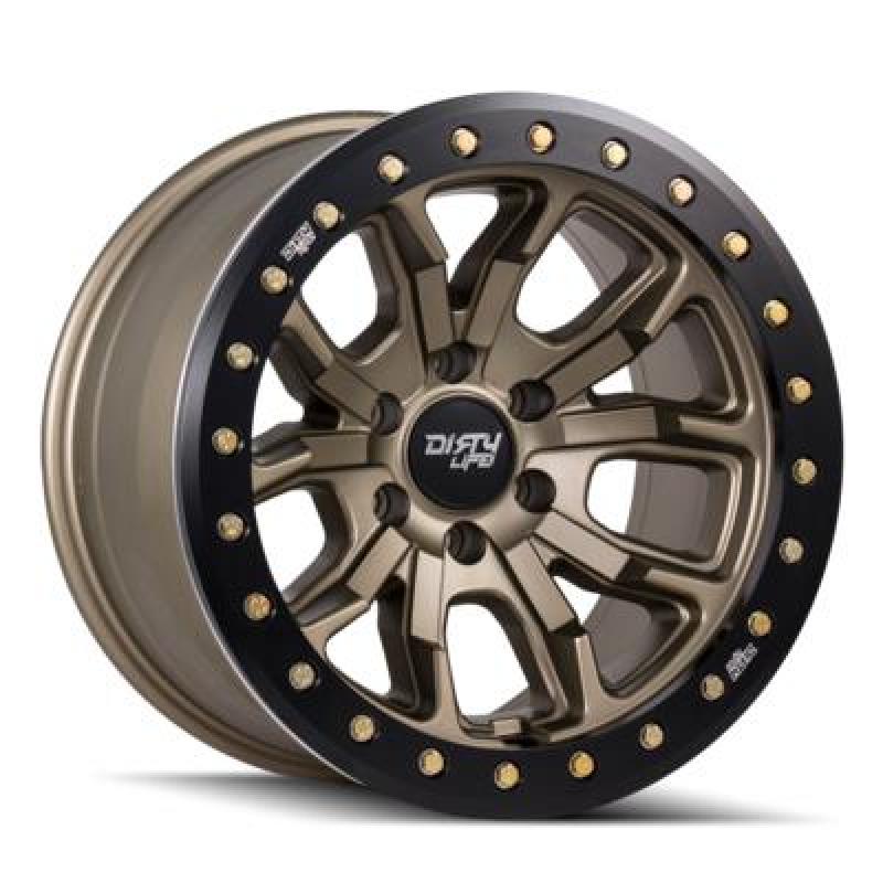 Dirty Life DT-1 9303 17x9 Cast Wheel, 5x127 Bolt Pattern, -12mm Offset, Satin Bronze