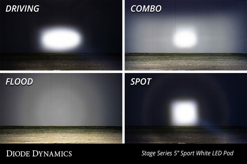 Diode Dynamics SS5 LED Pod Pro White Combo Pair DD6775P