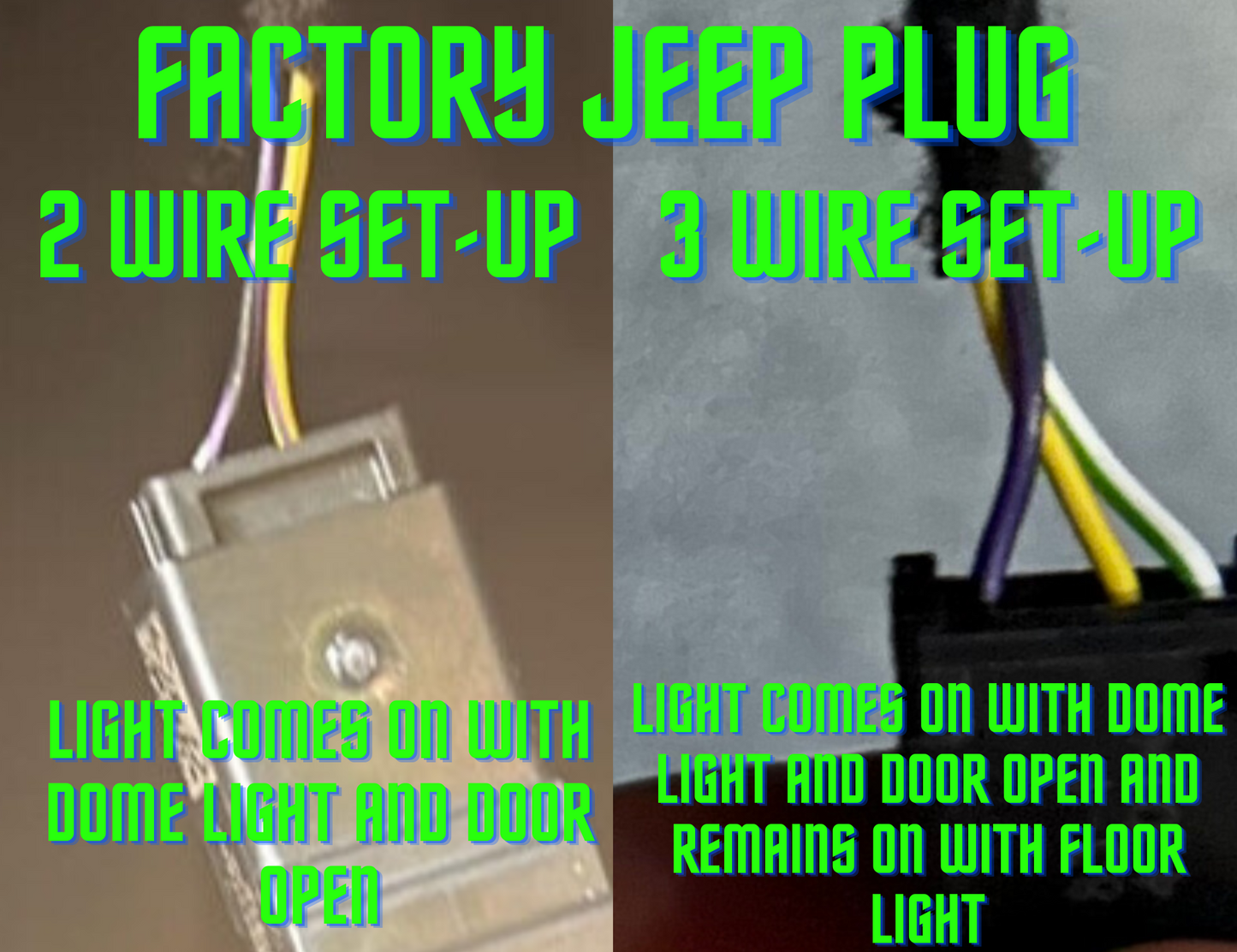 Dirt Road Cred Products LLC Front Jeep Wrangler & Gladiator High Power Floor Light Kit