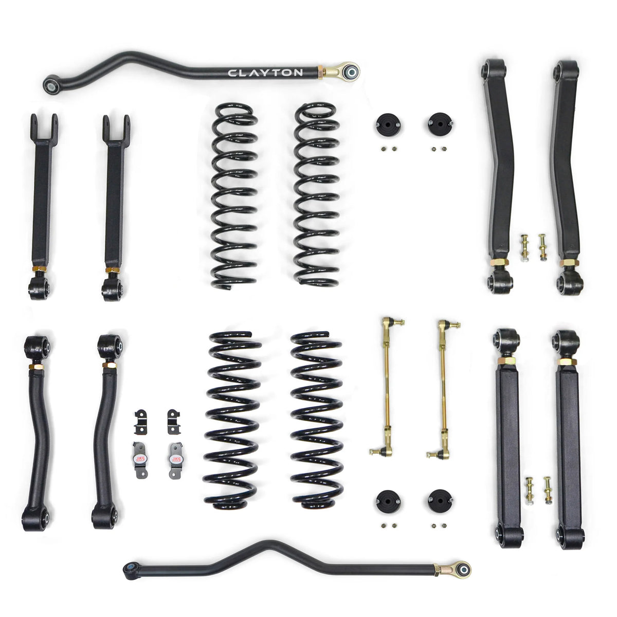 Clayton Off-Road Overland Plus Short Arm Suspension System for JK Wrangler