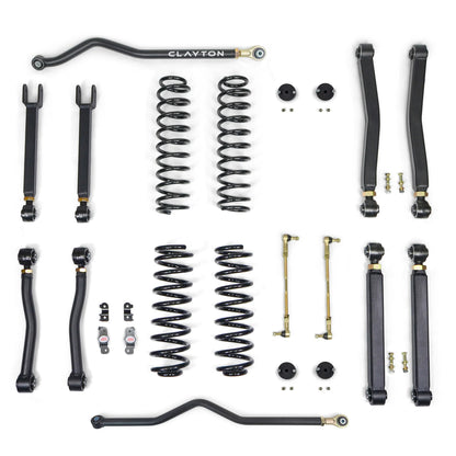 Clayton Off-Road Overland Plus Short Arm Suspension System for JK Wrangler