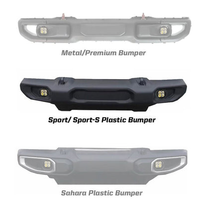 Baja Designs Squadron Sport Series Fog Pocket Kit for 2018–2019 Jeep Wrangler JL, Part 447066