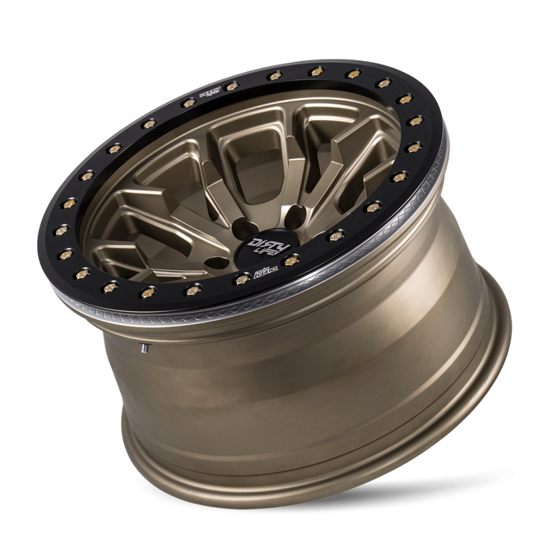 Dirty Life DT-1 9303 17x9 Cast Wheel, 5x127 Bolt Pattern, -12mm Offset, Satin Bronze