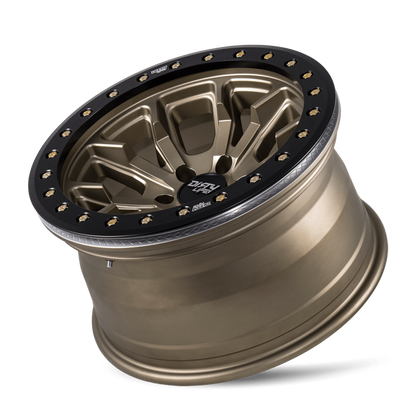 Dirty Life DT-1 9303 17x9 Cast Wheel, 5x127 Bolt Pattern, -12mm Offset, Satin Bronze