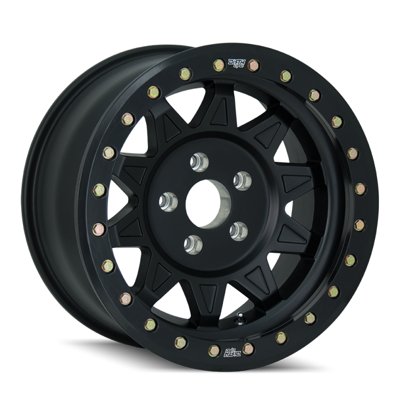 Dirty Life 9302 Roadkill 17x9 Beadlock Wheel, 5x127 Bolt Pattern, -38mm Offset, Matte Black