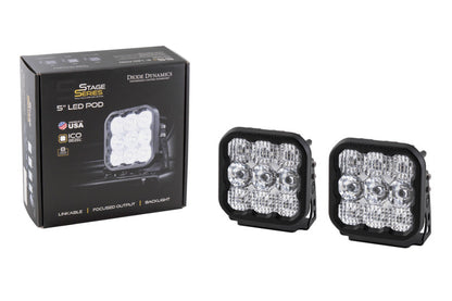 Diode Dynamics SS5 LED Pod Pro White Combo Pair DD6775P