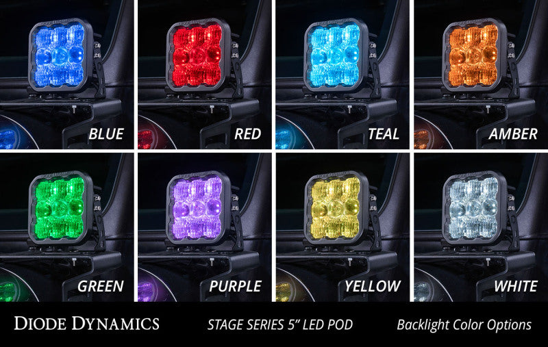 Diode Dynamics SS5 LED Pod Pro White Combo Pair DD6775P