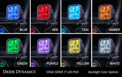 Diode Dynamics SS5 LED Pod Pro White Combo Pair DD6775P