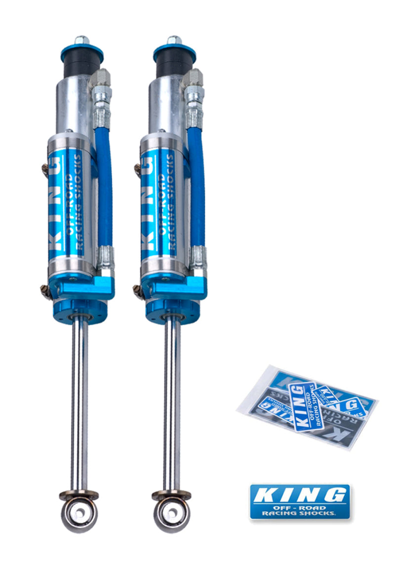 King Shocks 25001-223 Front 2.5-Inch Piggyback Hose Reservoir Shocks for 2007-2018 Jeep Wrangler JK, 3-5-Inch Lift