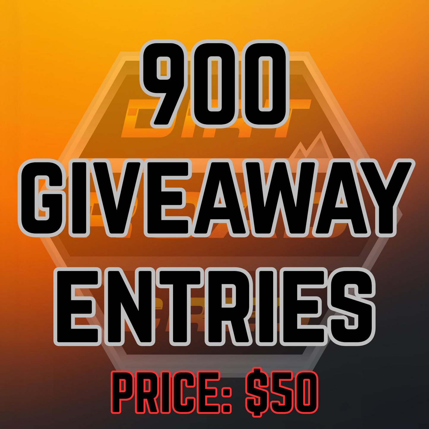 900 Giveaway Entries