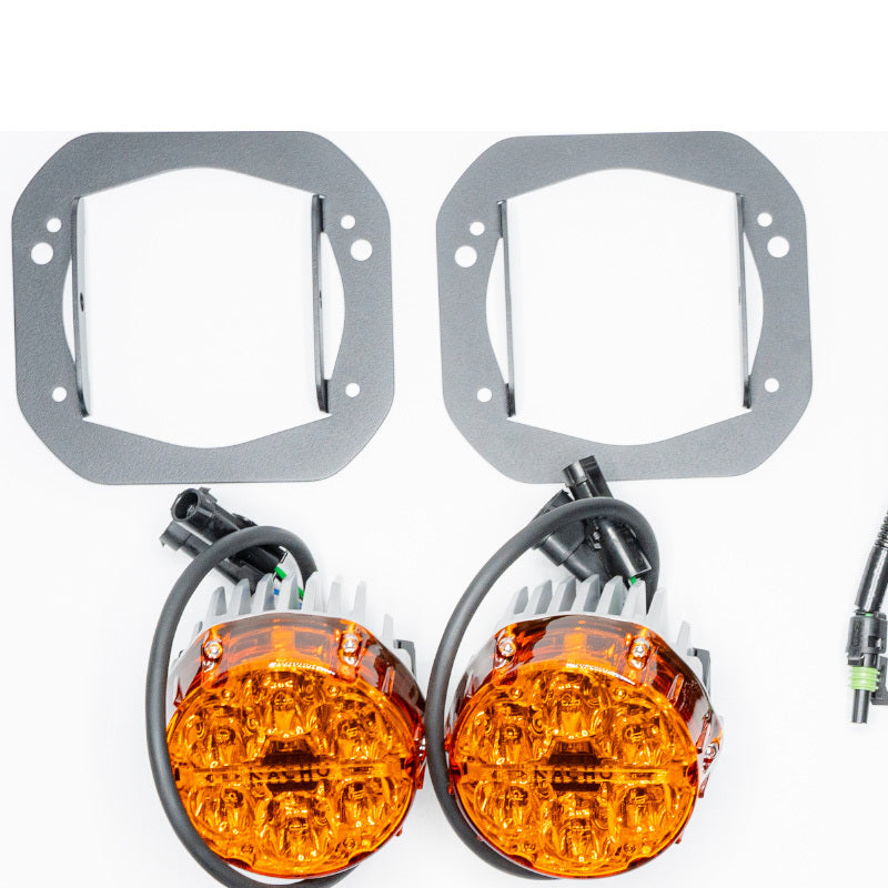 Nacho Offroad Technology V3JW1KASO Jeep JL/JT Plug-and-Play Amber Fog Light Kit