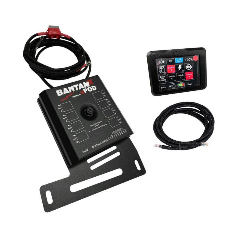sPOD 870035 BantamX Touchscreen Control System for 2007-2018 Jeep Wrangler JK