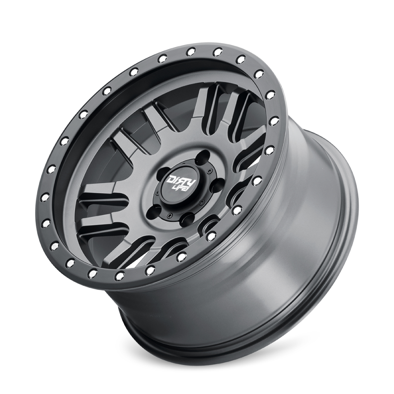 Dirty Life Canyon Pro 9309 17x9 Satin Graphite Beadlock Wheel, Part Number 9309-7973MGT12