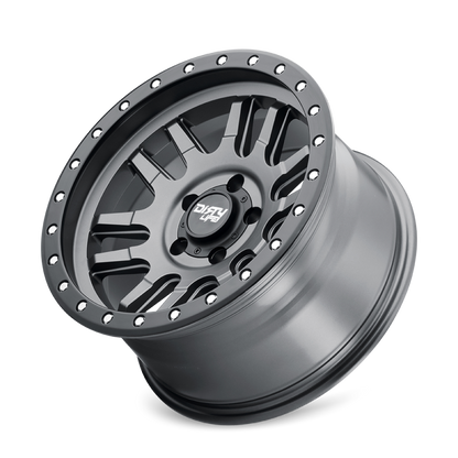 Dirty Life Canyon Pro 9309 17x9 Satin Graphite Beadlock Wheel, Part Number 9309-7973MGT12