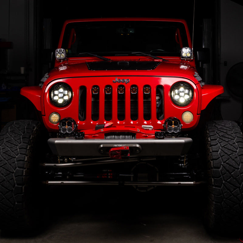 Baja Designs 448311 DOT LP6 LED Headlight Kit for 2007-2018 Jeep Wrangler JK, Amber