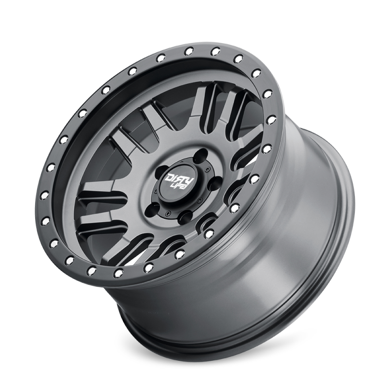 Dirty Life Canyon Pro 9309 17x9 Satin Graphite Beadlock Wheel, Part Number 9309-7973MGT12