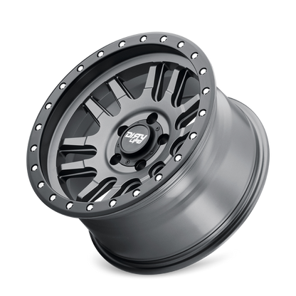 Dirty Life Canyon Pro 9309 17x9 Satin Graphite Beadlock Wheel, Part Number 9309-7973MGT12