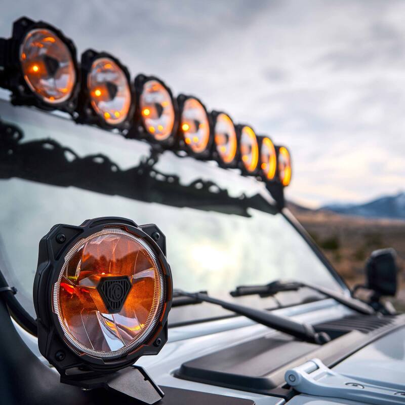 KC HiLiTES Gravity Titan 6-Inch LED Lights, Pair Pack, Wide-40 Beam, Part 91403
