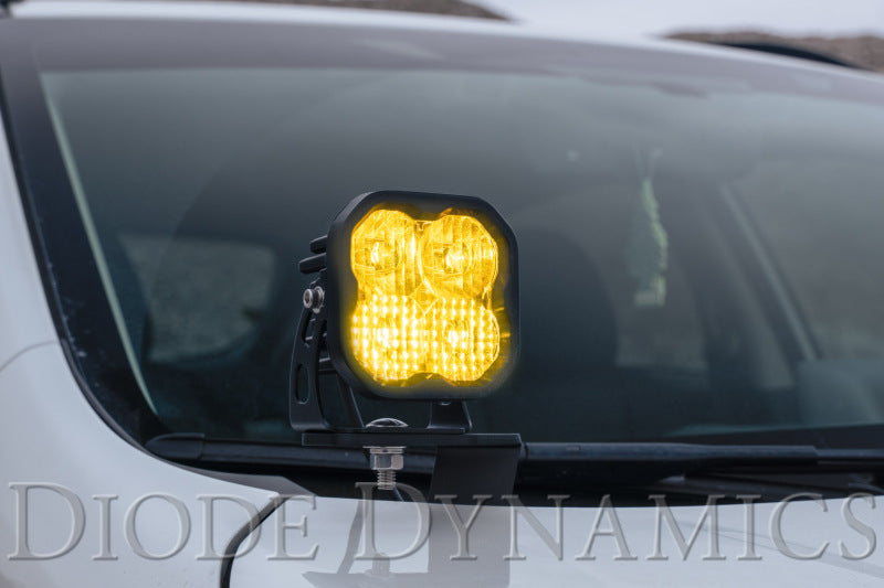 Diode Dynamics SS3 Pro ABL Yellow SAE Fog LED Pods, Standard Beam, Pair - DD6890P