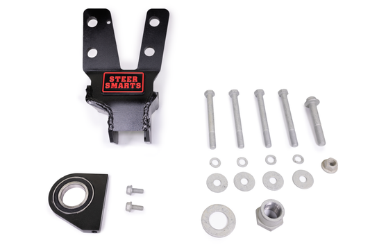 YETI XD™ 2018-2026+ JL/JT Sector Shaft Brace With Frame Side Track Bar Reinforcement Bracket - STEEL STEERING BOX ONLY (Part# 79041001)