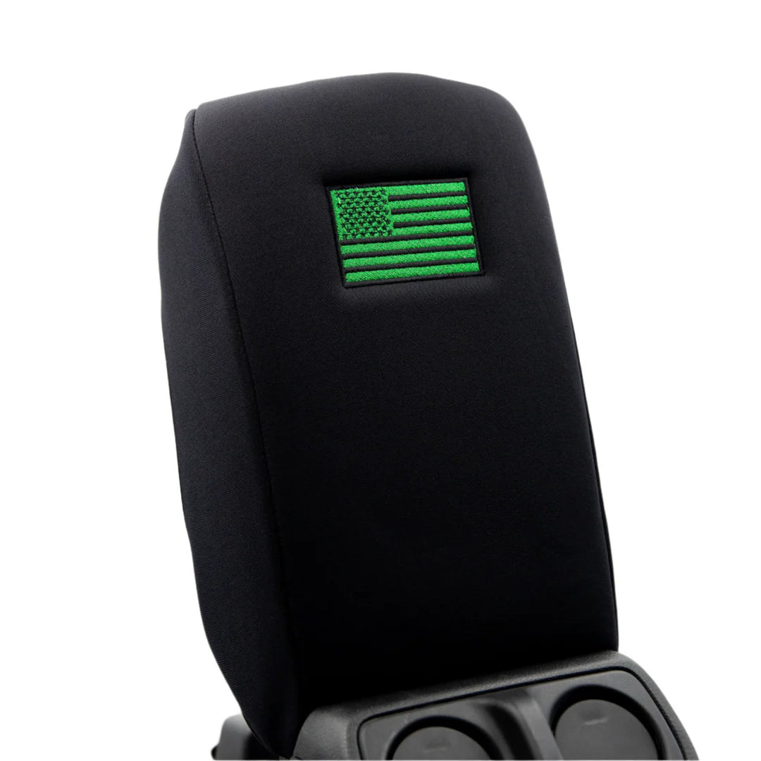 Distinction Applied Embroidered Center Console Armrest Cover "American Flag"