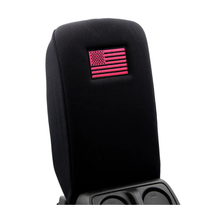 Distinction Applied Embroidered Center Console Armrest Cover "American Flag"