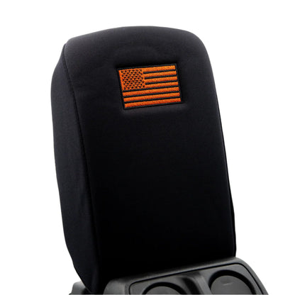 Distinction Applied Embroidered Center Console Armrest Cover "American Flag"