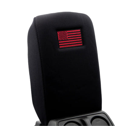 Distinction Applied Embroidered Center Console Armrest Cover "American Flag"