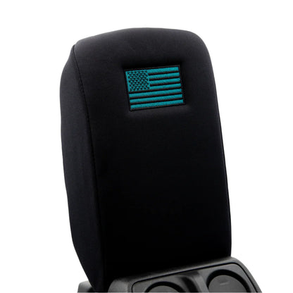 Distinction Applied Embroidered Center Console Armrest Cover "American Flag"