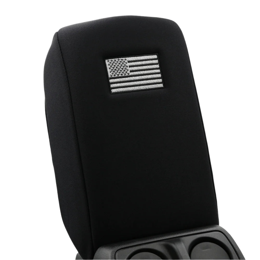 Distinction Applied Embroidered Center Console Armrest Cover "American Flag"