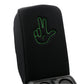 Distinction Applied Embroidered Armrest Center Console Cover "Peace Wave"