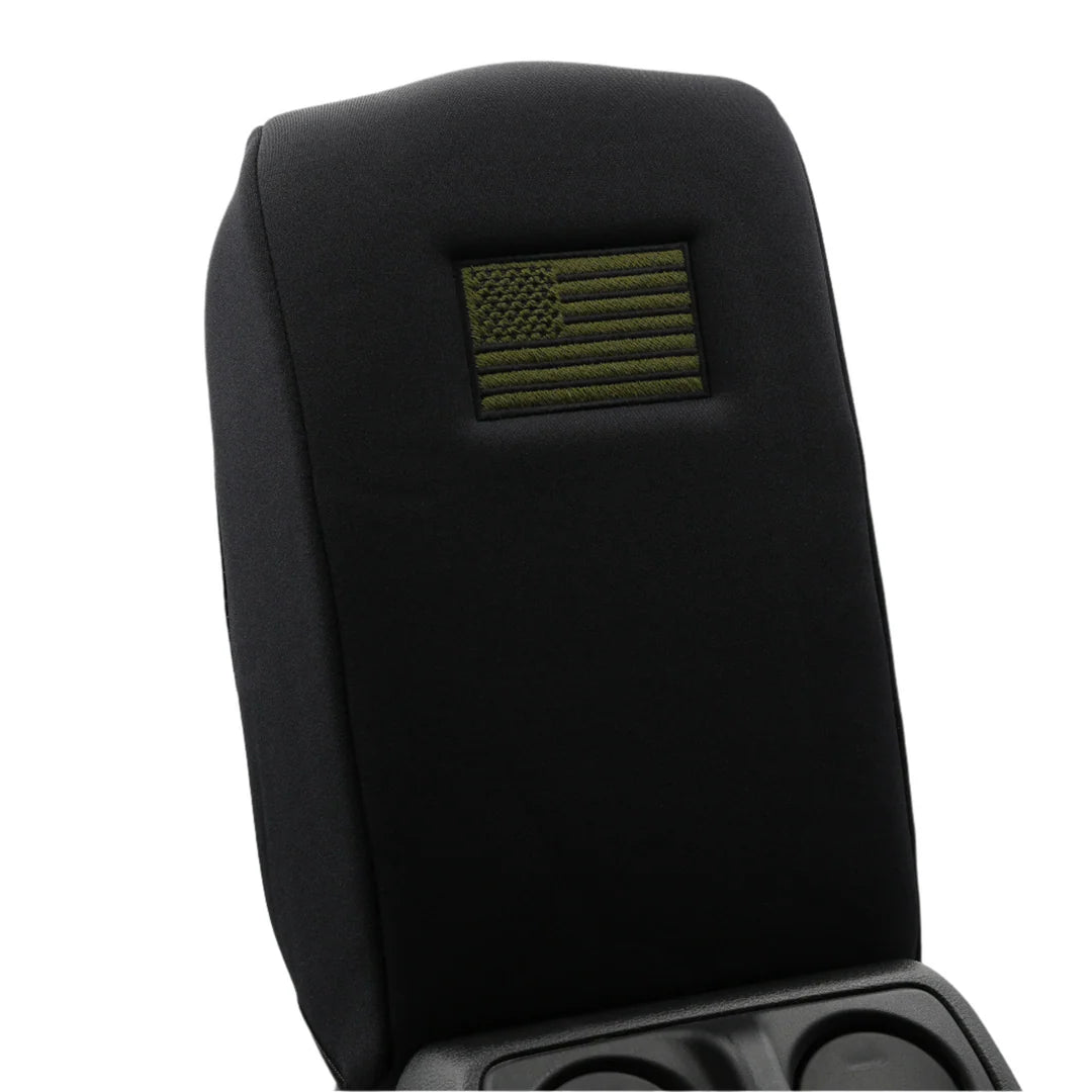 Distinction Applied Embroidered Center Console Armrest Cover "American Flag"